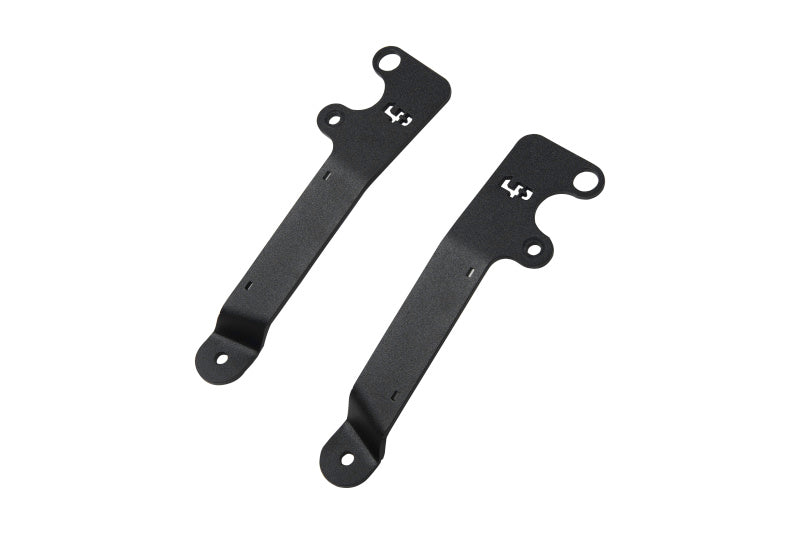 LP Aventure 18-19 Subaru Crosstrek Hood Light Brackets - Powder Coated (Pair)