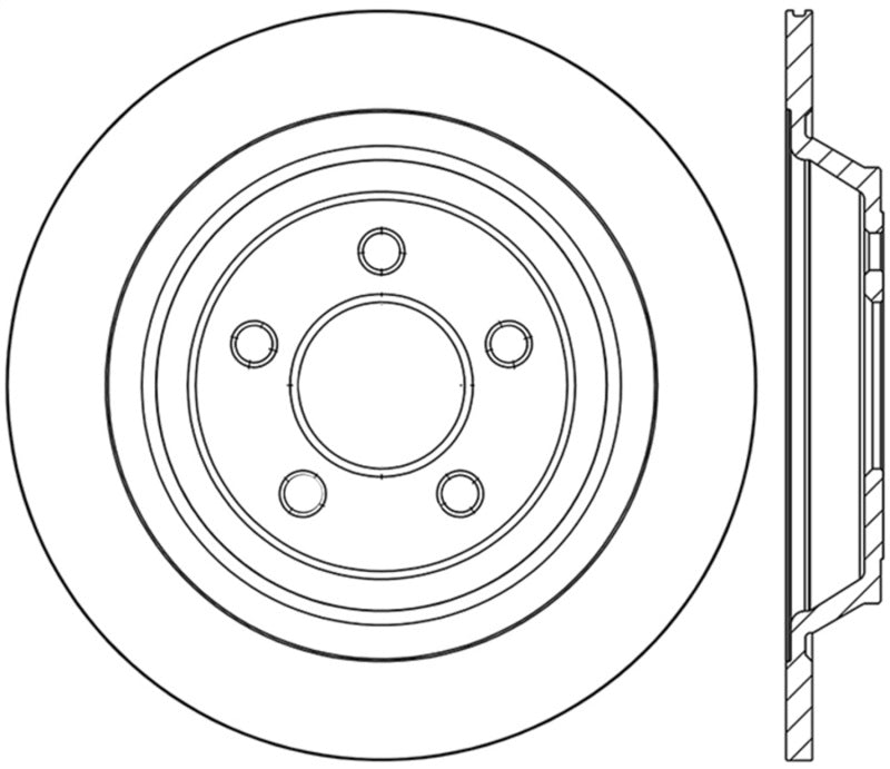 StopTech Sport Cross Drilled Brake Rotor - Front Right