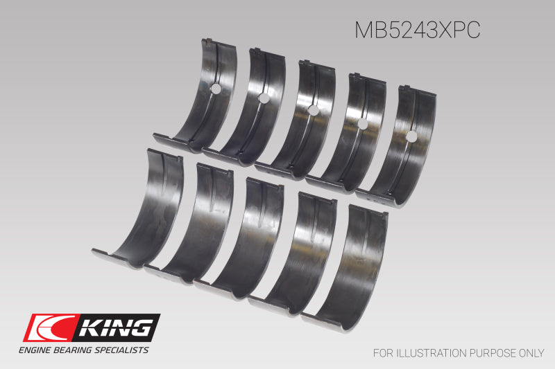 King Engine Bearings Nissan SR20DE/DET (2.0L) Performance Coated Main Bearing Set - Size STD