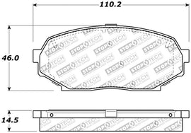 StopTech Performance 90-93 Mazda Miata Front Brake Pads D525