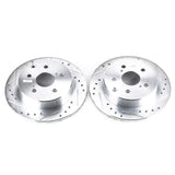 Power Stop 10-12 Lexus HS250h Rear Evolution Drilled & Slotted Rotors - Pair