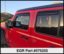 Load image into Gallery viewer, EGR 2018 Jeep Wrangler JL SlimLine In-Channel WindowVisors Set of 4 - Matte Black