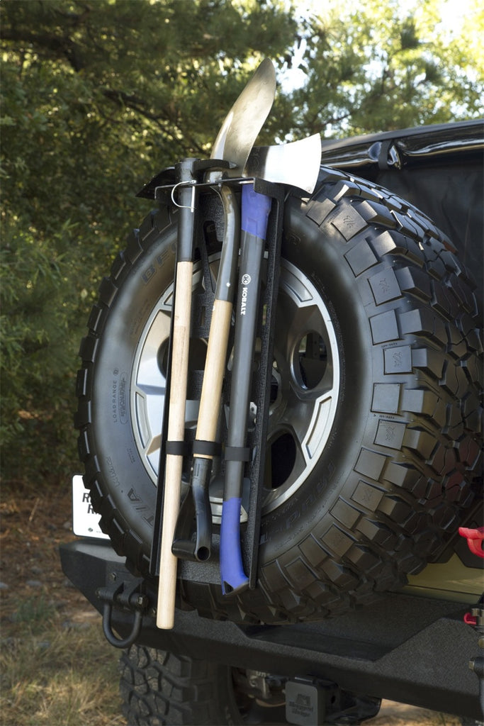 Rugged Ridge Spare Tire Tool Rack System