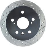 StopTech 07-09 Lexus ES 250/ES 300/ ES330/ES350 SportStop Slotted & Drilled Left Rear Rotor