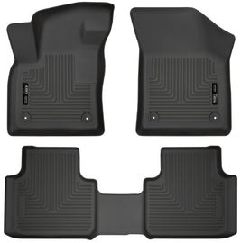 Husky Liners 18-19 Volkswagen Atlas Weatherbeater Black Front & 2nd Seat Floor Liners - GTR Auto