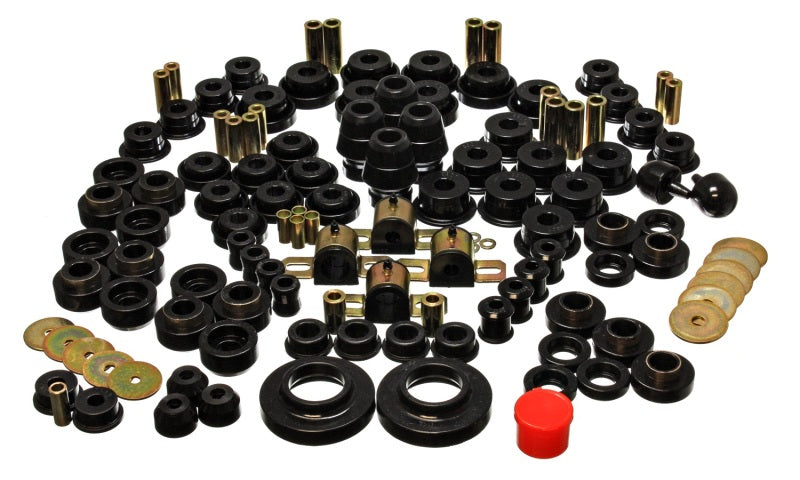 Energy Suspension 97-06 Jeep Wrangler TJ Black Hyper-Flex Master Bushing Set - GTR Auto