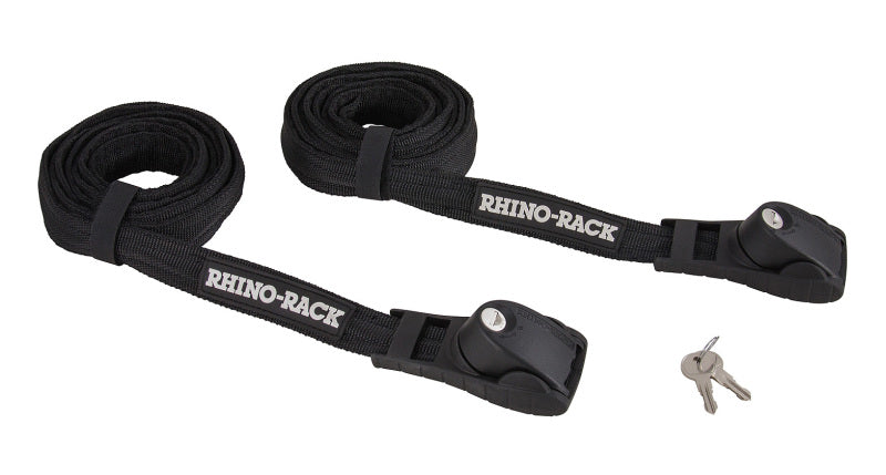 Rhino-Rack Rapid Tie Down Straps - 3.5m/11.5ft - Pair - Black