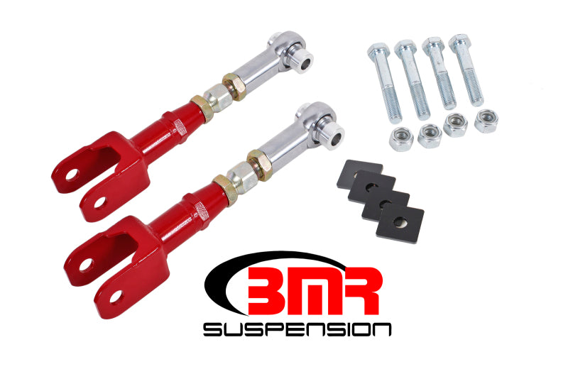 BMR 15-17 S550 Mustang Rear On-Car Adj. Rod Ends Toe Rods - Red - GTR Auto