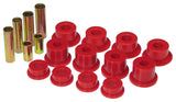 Prothane 92-97 Ford F450 2wd Front Leaf Spring Bushings - Red