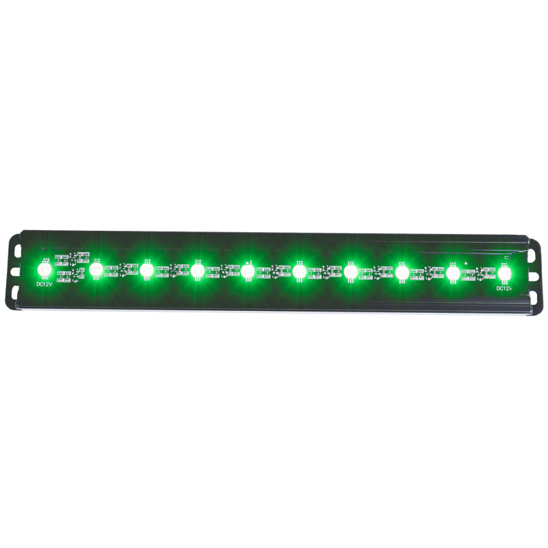 ANZO Universal 12in Slimline LED Light Bar (Green)