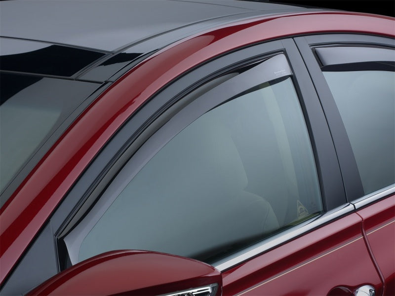 WeatherTech 07-08 Honda Fit Front Side Window Deflectors - Dark Smoke