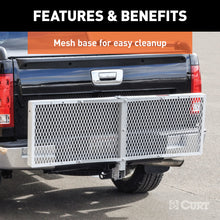 Load image into Gallery viewer, Curt 60in x 20in Aluminum Tray-Style Cargo Carrier (Folding 2in Shank)