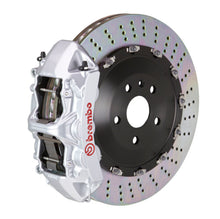 Load image into Gallery viewer, Brembo 15-23 Mustang GT (S550) Front GT BBK 6 Piston Cast 405x34 2pc Rotor Drilled-Silver