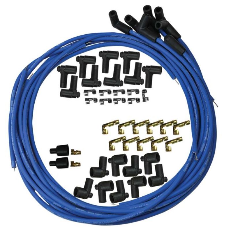 Moroso Universal Ignition Wire Set - Blue Max - Solid Core - 90 Degree - 36in