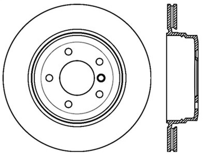 StopTech 06-08 BMW 750i/750Li / 03/05-08 760i/760Li Slotted & Drilled Left Rear Rotor