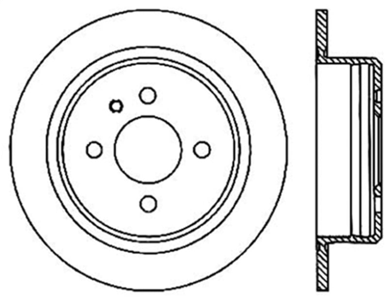 StopTech 84-91 BMW 3-Series Cryo Slotted Rear Right Sport Brake Rotor