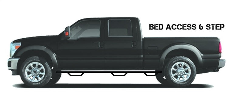 N-Fab Nerf Step 09-15.5 Dodge Ram 1500 Quad Cab 6.4ft Bed - Tex. Black - Bed Access - 3in