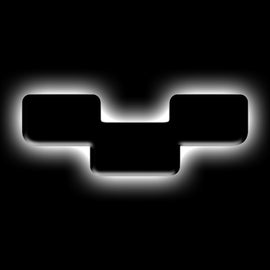 ORACLE Lighting Universal Illuminated LED Letter Badges - Matte Blk Surface Finish - Y