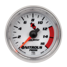 Load image into Gallery viewer, Autometer C2 2in 0-1600 PSI Full Sweep Electronic Nitrous Gauge