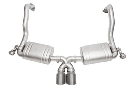 SOUL 15-16 Porsche 981 GT4 / Spyder Valved Exhaust - Slash Cut Titanium Tips