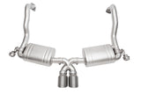 SOUL 15-16 Porsche 981 GT4 / Spyder Performance Exhaust - Slash Cut Titanium Tips