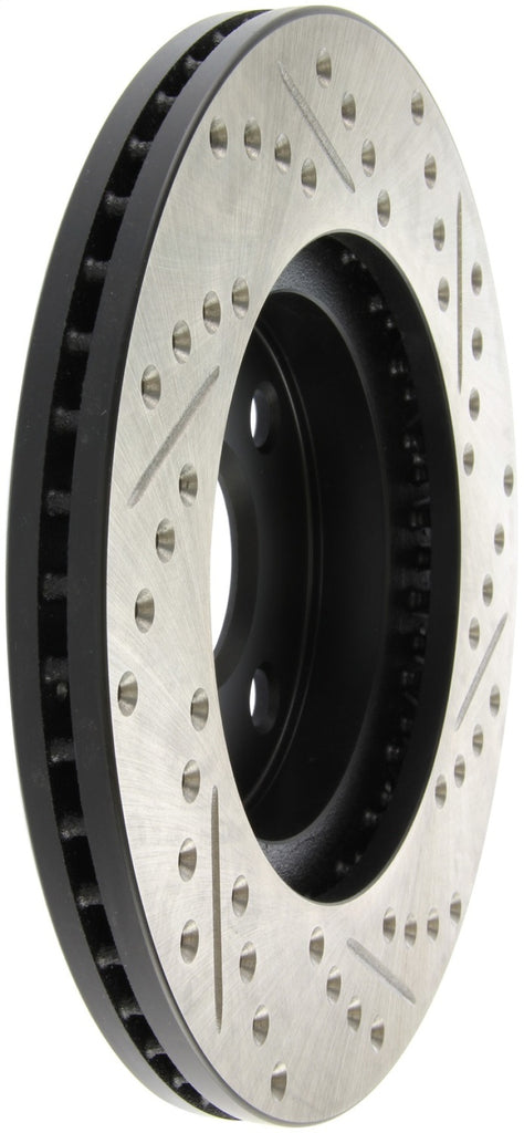 StopTech 04-07 Scion xA / 04-06 xB SportStop Slotted & Drilled Right Front Rotor