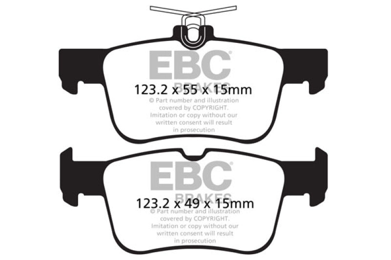 EBC 13+ Ford Fusion 1.6 Turbo Greenstuff Rear Brake Pads