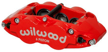 Load image into Gallery viewer, Wilwood Caliper-Narrow Superlite 6R-RH - Red 1.62/1.12/1.12in Pistons 1.10in Disc