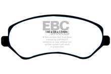 Load image into Gallery viewer, EBC 04-07 Chrysler Town &amp; Country 3.3 Rear Drums Greenstuff Front Brake Pads