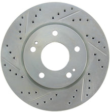 Load image into Gallery viewer, StopTech Select Sport 04-06 Mitsubishi Lancer / 01-05 Sebring Slotted and Drilled Right Front Rotor