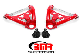 BMR 64-72 A-Body Upper Non-Adj. A-Arms w/ Stock Spindles (Polyurethane) - Red - GTR Auto