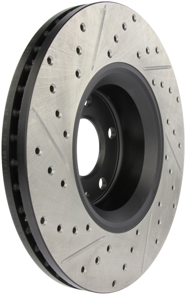 StopTech 05-10 Audi A6 (Not Quattro) / 05-08 A6 Quattro 3.2L Slotted & Drilled Left Front Rotor