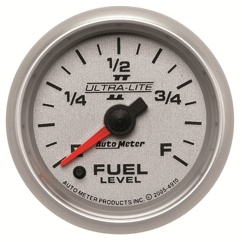 Autometer Ultra-Lite II 2-1/16in 0-280 Ohm Programmable Fuel Level Gauge