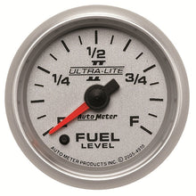 Load image into Gallery viewer, Autometer Ultra-Lite II 2-1/16in 0-280 Ohm Programmable Fuel Level Gauge