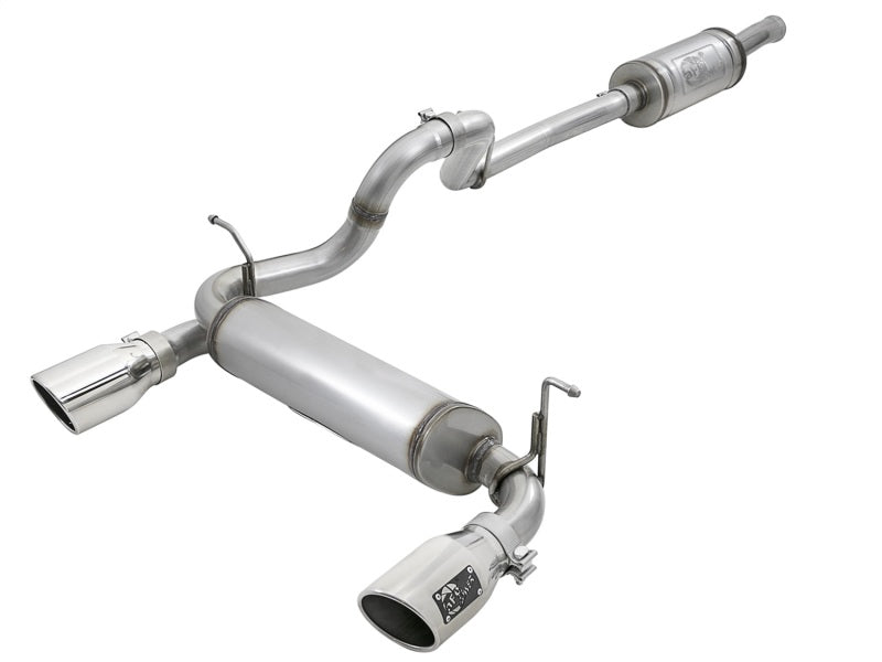 aFe Rebel Series 2.5in 409 SS Cat-Back Exhaust w/ Polished Tips 2018+ Jeep Wrangler (JL) V6 3.6L