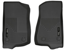 Husky Liners 19-24 Jeep Wrangler JL/JLU WeatherBeater Front Row Black Floor Liners - GTR Auto