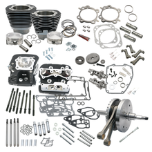 Load image into Gallery viewer, S&amp;S Cycle 2007 BT w/ Balancer 124in Hot Set Up Kit - Wrinkle Black