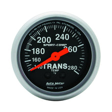 Load image into Gallery viewer, Autometer Sport Comp 140-280F Trans Temp Gauge