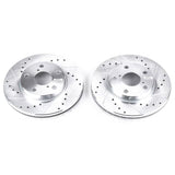 Power Stop 92-98 Lexus SC300 Front Evolution Drilled & Slotted Rotors - Pair