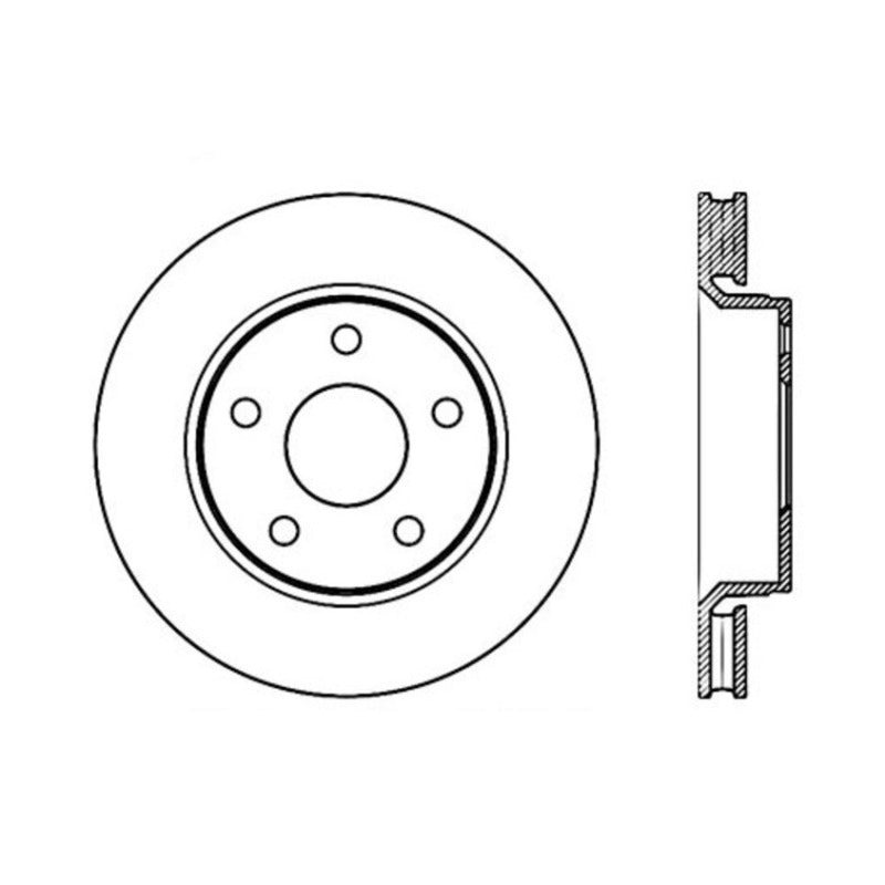 Stoptech 07-14 Jeep Wrangler Performance Front Cryo Brake Rotor