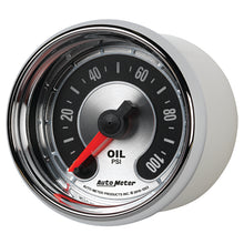 Load image into Gallery viewer, Autometer American Muscle 52mm Full Sweep Electric 0-100 PSI Oil Pressure Gauge