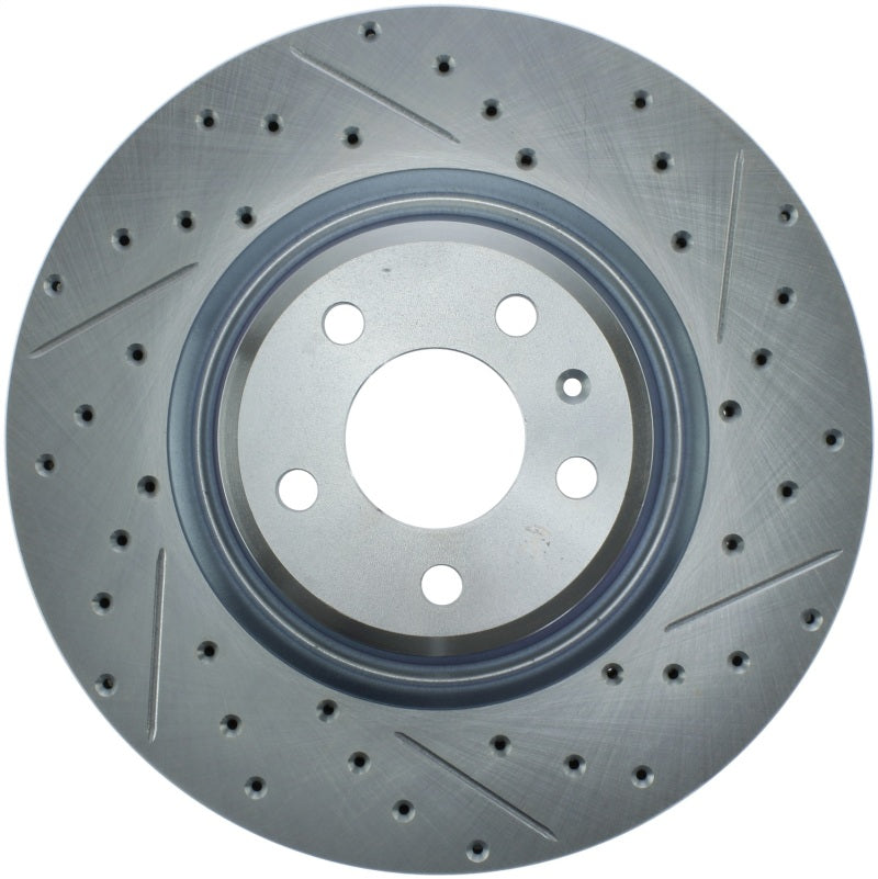 StopTech Select Sport 14-19 Audi A4i Slotted and Drilled Left Front Rotor