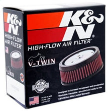 Load image into Gallery viewer, K&amp;N Replacement Unique Air Filter 6.625in L x 4.75in W x 1.625in H with 1 Flange for Harley-Davidson