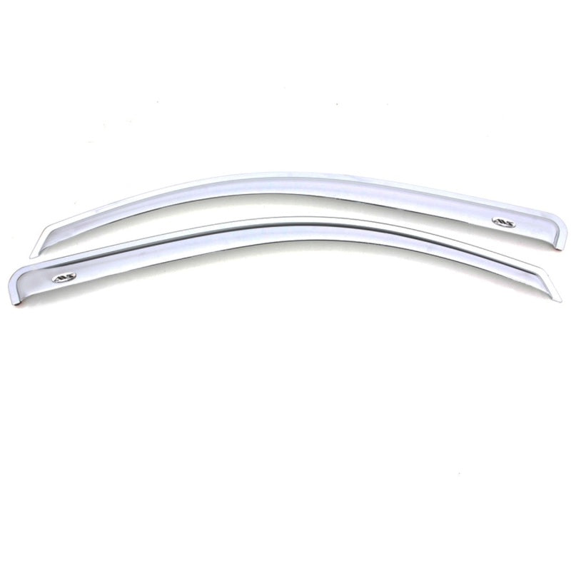 AVS 99-07 Chevy Silverado 1500 Standard Cab Outside Mount Front Window Ventvisor 2pc - Chrome