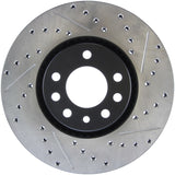 StopTech 03-09 Saab 9-3 Slotted & Drilled Left Front Rotor