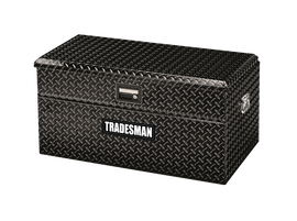 Tradesman Aluminum Flush Mount Truck Tool Box (40in.) - Black