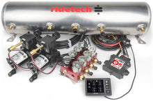 Load image into Gallery viewer, Ridetech RidePro E5 Air Ride Control System 5 Gal Dual Compressor High Flow Big Red 3/8in Valves