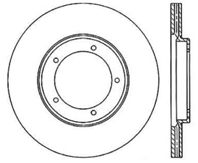 StopTech 65-88 Porsche 944 (Exc Turbo) Slotted & Drilled Left Front Rotor