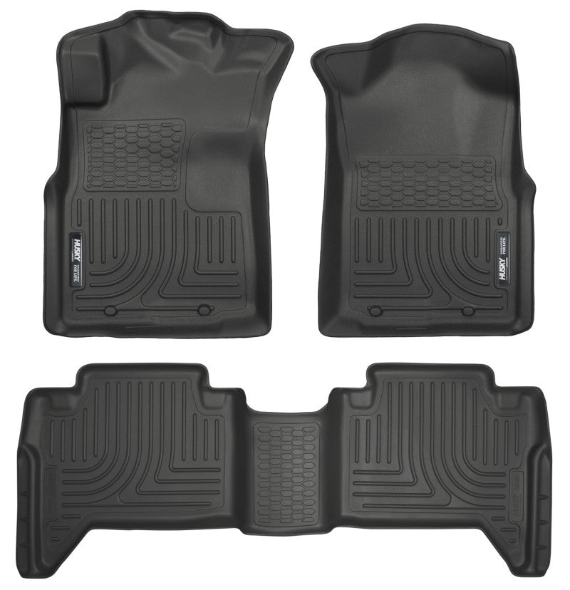 Husky Liners 05-13 Toyota Tacoma WeatherBeater Combo Black Floor Liners - GTR Auto