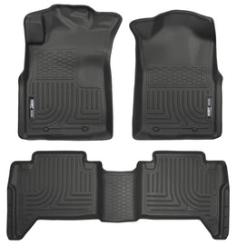 Husky Liners 05-13 Toyota Tacoma WeatherBeater Combo Black Floor Liners - GTR Auto